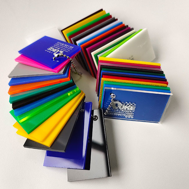 Màu xanh 6 mm Cast Plexiglass Color Paste Acrylic Sheet For Signs