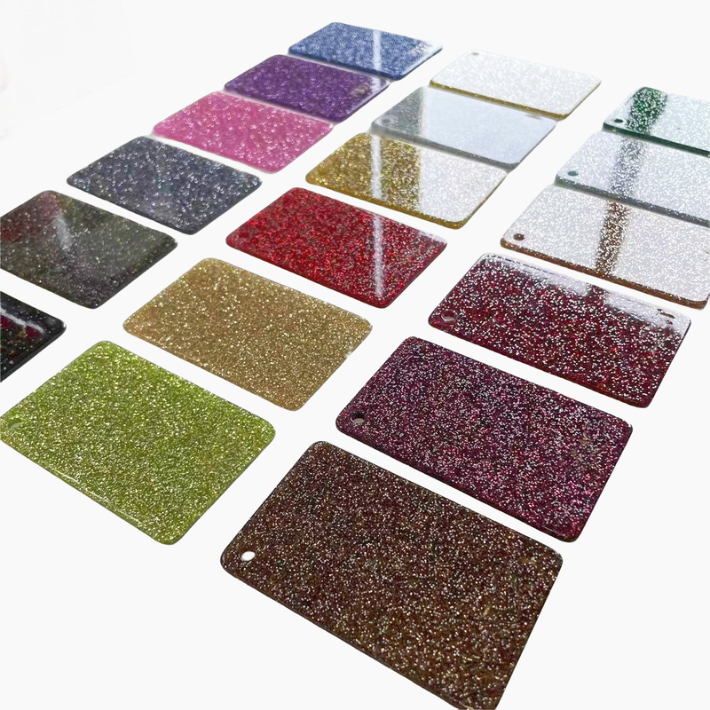 4 * 8ft 3mm cao sáng Acrylic màu sắc Glitter Bảng cắt laser cho đồ trang trí thủ công