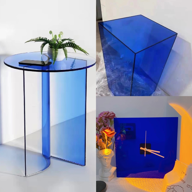 Nhà máy thương hiệu DUKE bán buôn màu xanh đúc tấm Acrylic PMMA Perspex Plexiglass cho quảng cáo