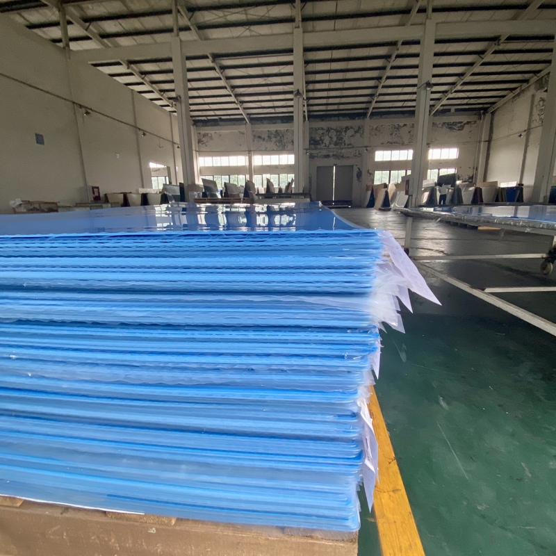 Nhà máy thương hiệu DUKE bán buôn màu xanh đúc tấm Acrylic PMMA Perspex Plexiglass cho quảng cáo