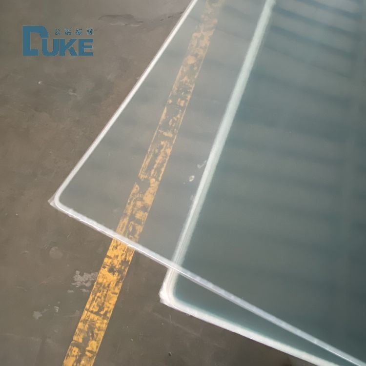 Bảng Acrylic đúc chất lượng quang học Duke 100% Virgin Mitsubishi MMA Độ tinh tế cao 92% Độ chính xác gương 10mm 2mm UV Board Cutting
