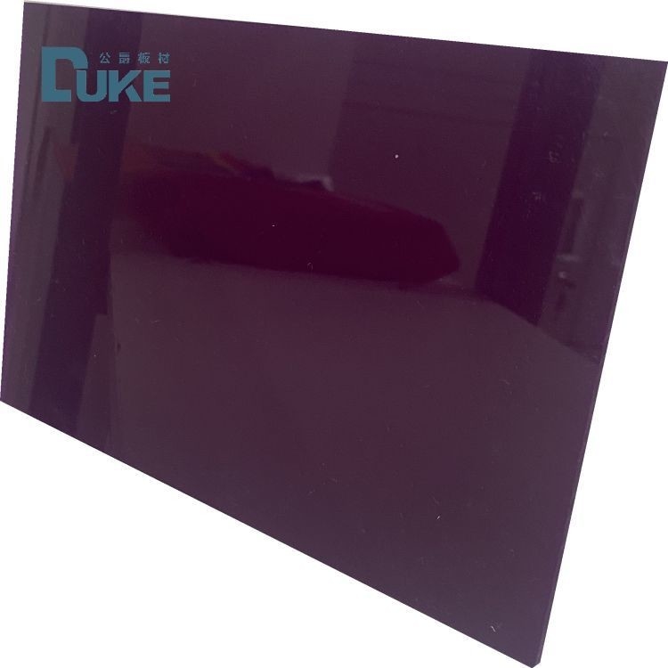 UV chặn màu tím nhìn qua bóng mịn Solid Perspex Bảng cho biển báo