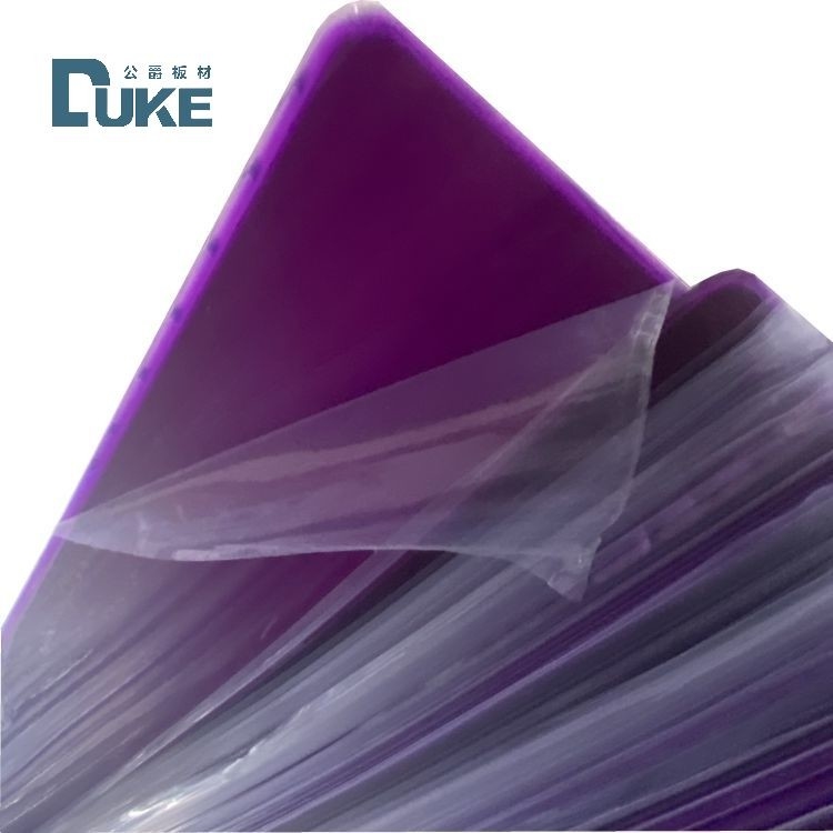 UV chặn màu tím nhìn qua bóng mịn Solid Perspex Bảng cho biển báo