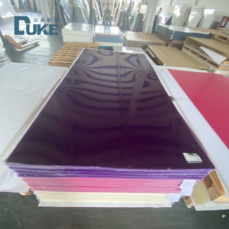 UV chặn màu tím nhìn qua bóng mịn Solid Perspex Bảng cho biển báo