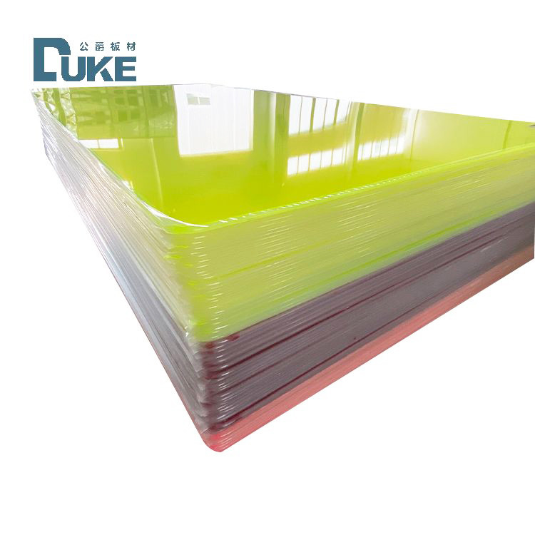 Fluorescent Neon Translucent Green Color Cast Acrylic Plexiglass Sheet Cho biển báo