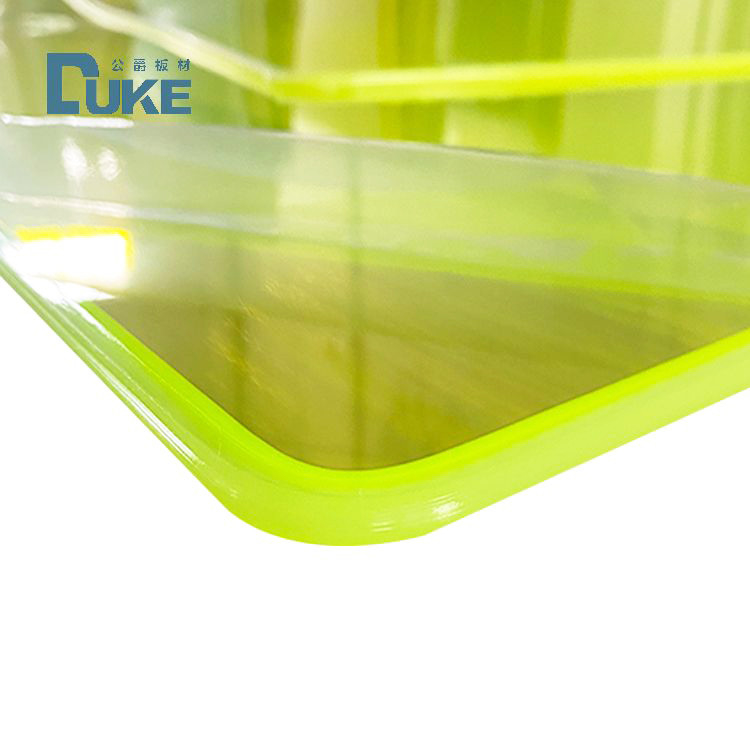 Fluorescent Neon Translucent Green Color Cast Acrylic Plexiglass Sheet Cho biển báo