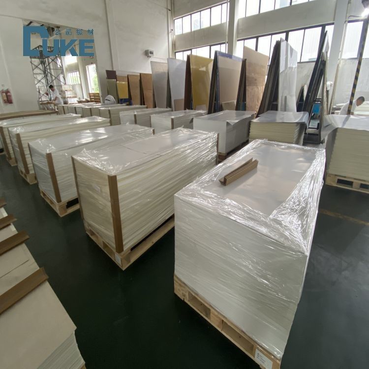 DUKE Phòng vệ sinh lớp chống nấm mốc 3mm Phòng tắm PMMA màu trắng Thiết kế tùy chỉnh tấm Acrylic đúc PE 5mm 8mm Dịch vụ cắt tùy chỉnh