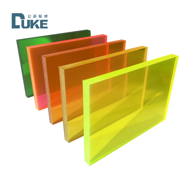 Custom 50mm Cast PMMA Fluorescent Panel 12mm PC 6mm PE Acrylic Nhựa Quảng cáo Biểu tượng trang trí Bảng 10mm Light Made Cutting