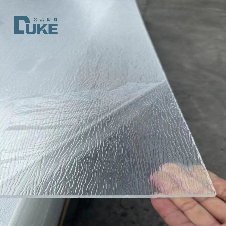 Kháng hóa chất đá kết cấu rõ ràng hình V dải Acrylic trong 6mm 10mm Độ dày và thiết kế bền