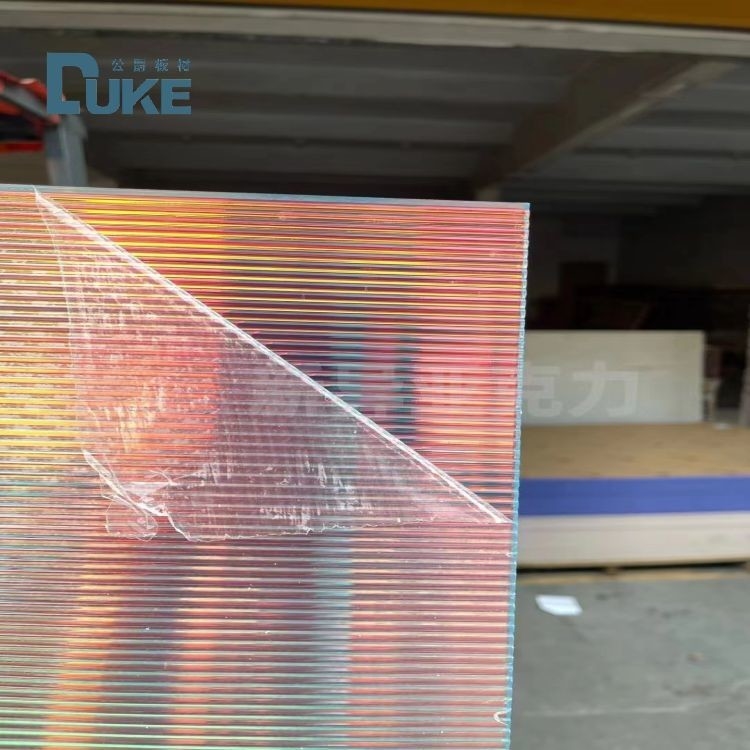 Mẫu trang trí Reeded Grey Acrylic Perspex Sheet 1220 * 2440mm cho trang trí nội thất