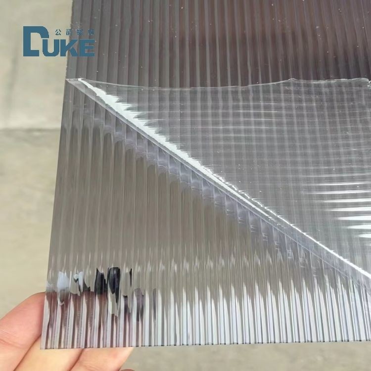 Kháng hóa chất đá kết cấu rõ ràng hình V dải Acrylic trong 6mm 10mm Độ dày và thiết kế bền