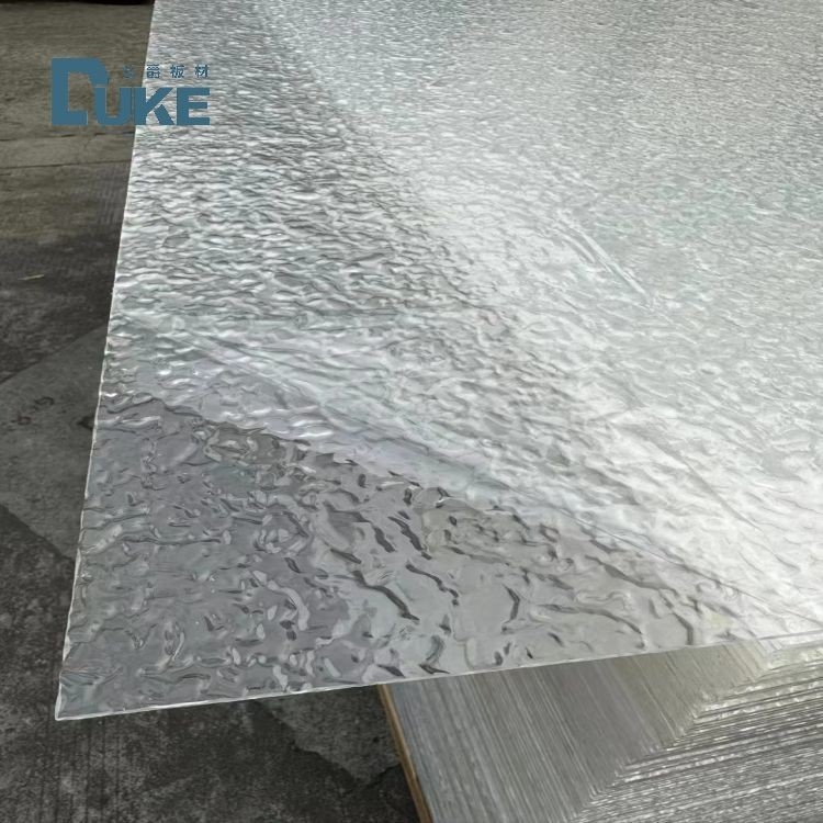 Kháng hóa chất đá kết cấu rõ ràng hình V dải Acrylic trong 6mm 10mm Độ dày và thiết kế bền