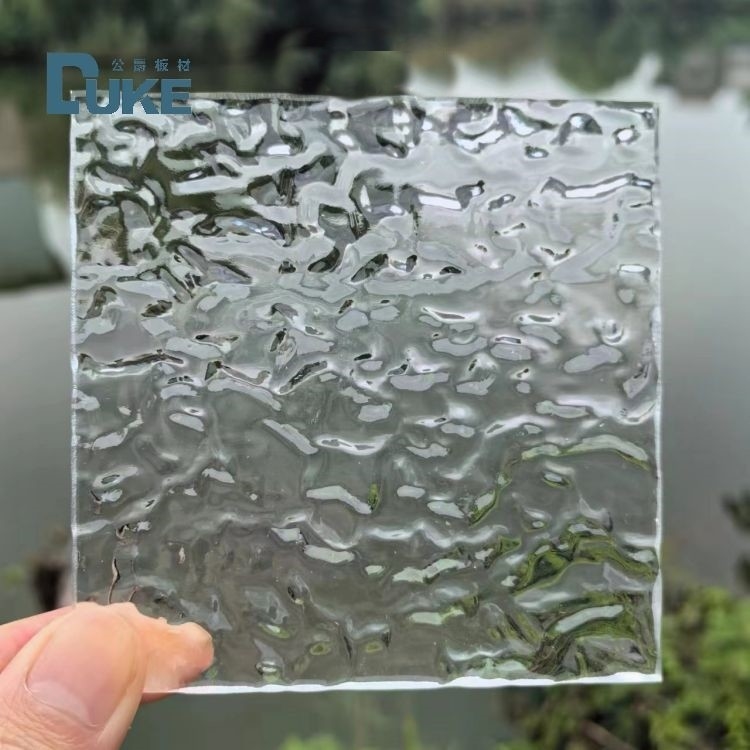Thiết kế trang trí Lridescent Texture Acrylic Sheet Fluted Clear Textured Acrylic Sheet