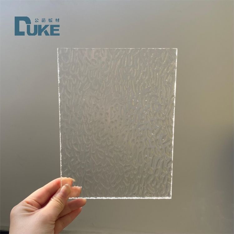 Kháng hóa chất đá kết cấu rõ ràng hình V dải Acrylic trong 6mm 10mm Độ dày và thiết kế bền