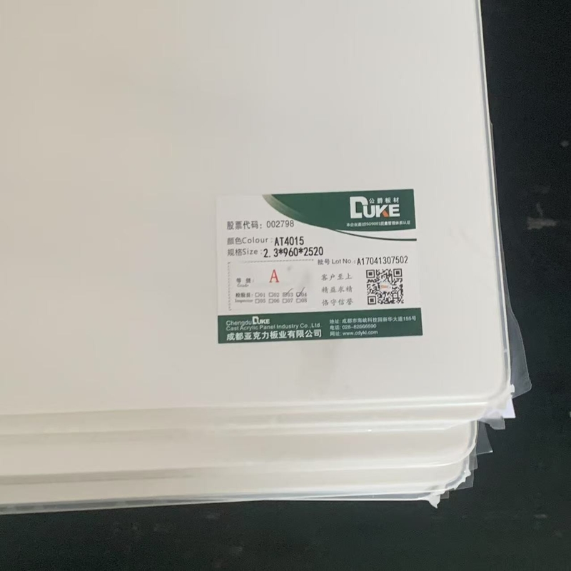 Tấm Acrylic Đúc Opal Trắng MMA Mitsubishi Nguyên Chất 100% Thủ Công Tắm Màu Tấm Nhựa Cắt