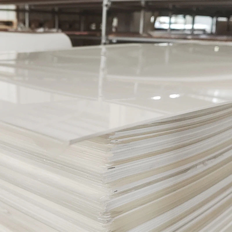 Bảng Acrylic Cast màu trắng chất lượng cao PMMA Bảng cắt tùy chỉnh cho sản xuất đồ vệ sinh bồn tắm