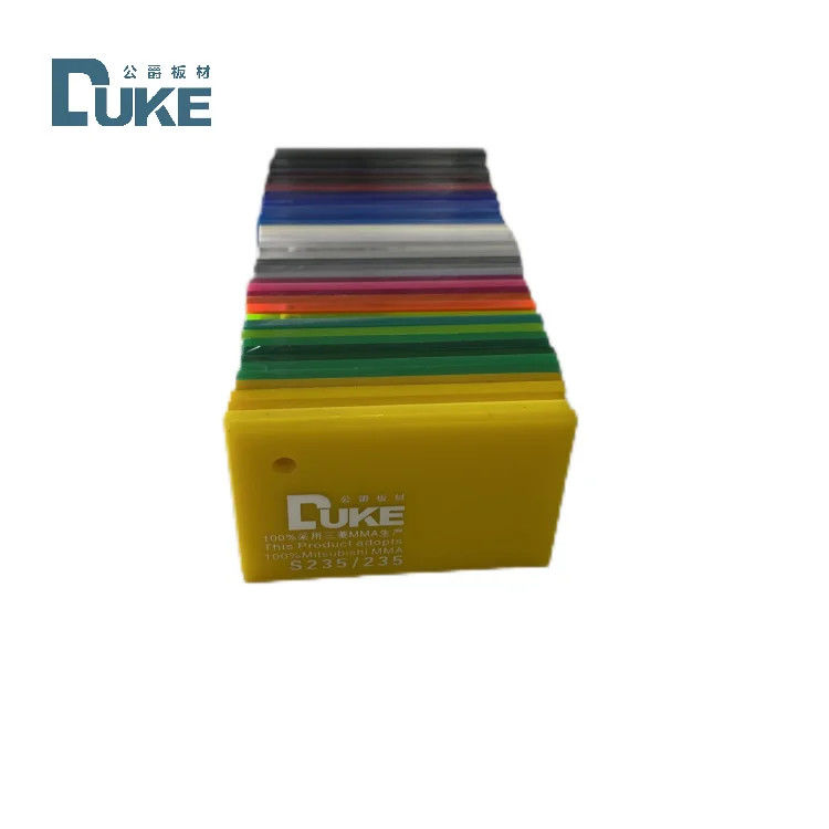 Duke 100% Virgin Mitsubishi Cast Acrylic Sheet Custom màu sắc bồn tắm Bảng nhựa Giá cạnh tranh 12mm 5mm cắt MMA