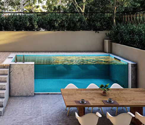 Tường hồ bơi Acrylic trong suốt cỡ lớn tùy chỉnh cho hồ bơi vô cực Khách sạn Biệt thự Khu nghỉ dưỡng