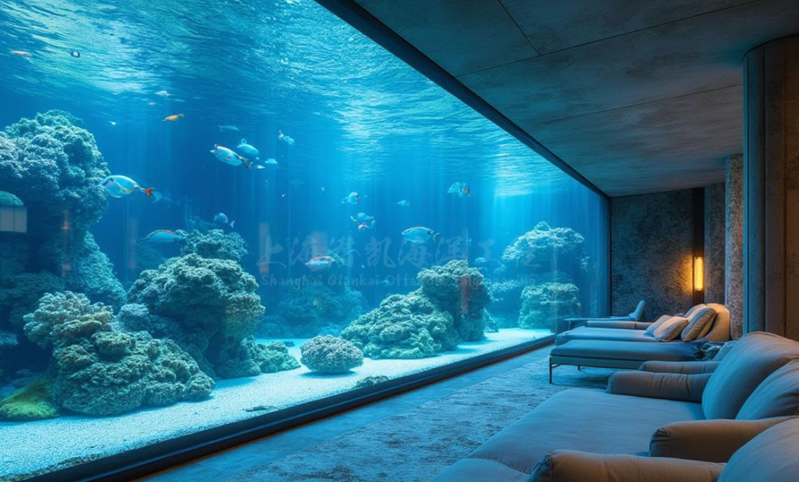 High Transmission Aquarium Decorative Solid Thick Acrylic Sheet/Acrylic Wall Plastic Fish Tank Aquarium