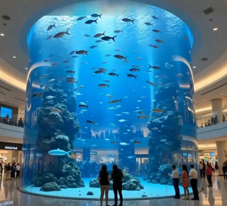 High Transmission Aquarium Decorative Solid Thick Acrylic Sheet/Acrylic Wall Plastic Fish Tank Aquarium