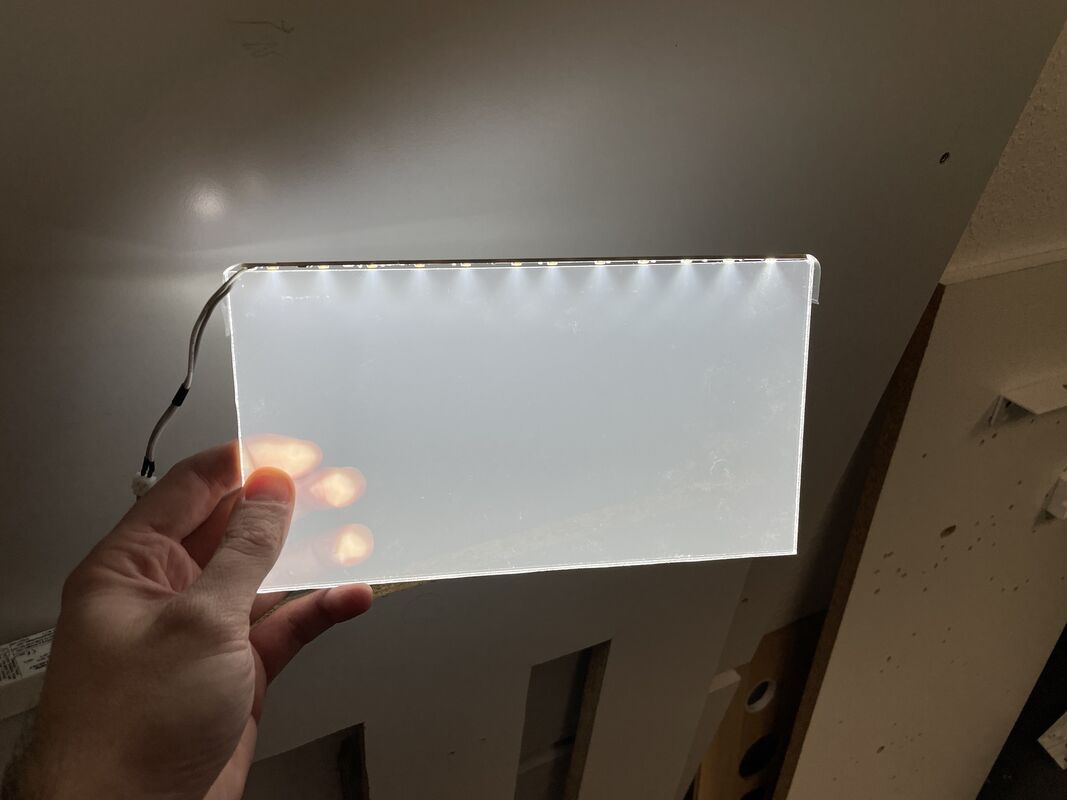 Nano LGP Bảng cạnh chiếu sáng Clear Acrylic Light Guide Plate để truyền ánh sáng đồng nhất