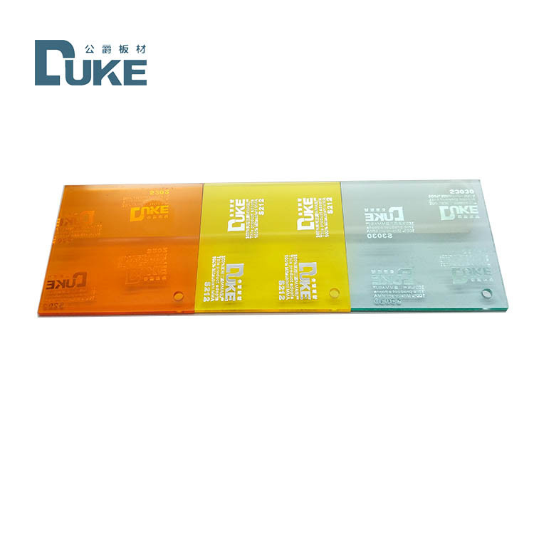100% Mitsubishi MMA biển báo màu Acrylic tấm chống tia cực tím