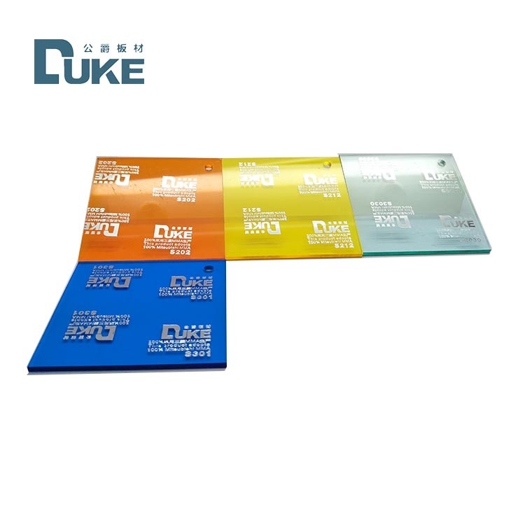 100% Mitsubishi MMA biển báo màu Acrylic tấm chống tia cực tím