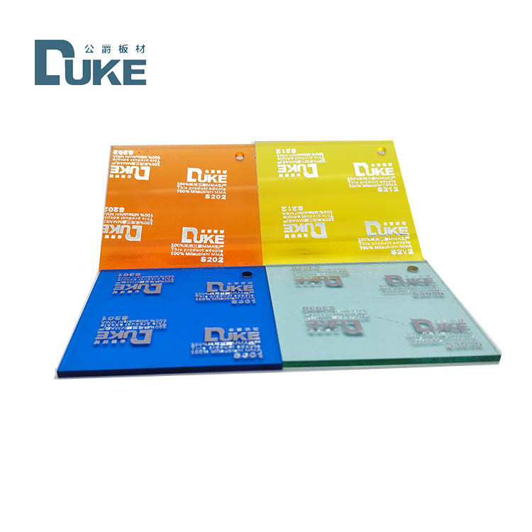 100% Mitsubishi MMA biển báo màu Acrylic tấm chống tia cực tím