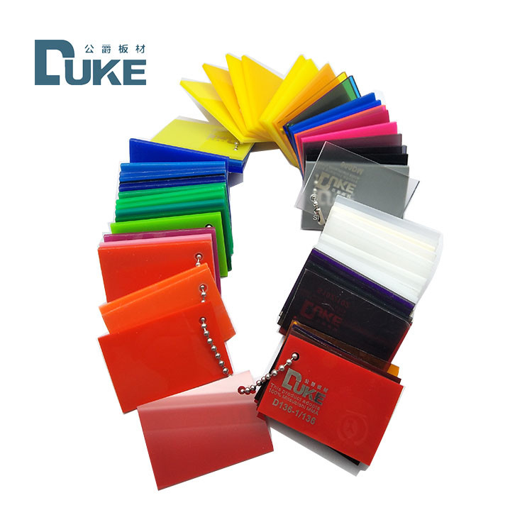 Duke ánh sáng truyền 93% Perspex màu lá Acrylic cho ánh sáng biển báo