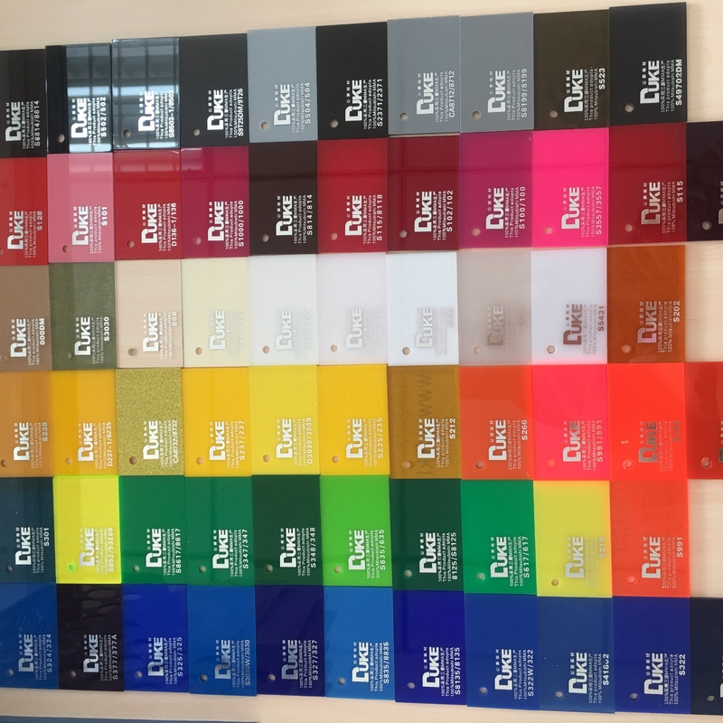 Ban phòng tắm màu đúc tấm Acrylic PMMA Bảng 1.8mm đến 40mm