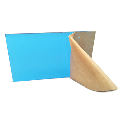 Màu xanh 1220 * 2440mm Hình minh bạch rõ ràng chống tia UV Acrylic Sheet Signage Material