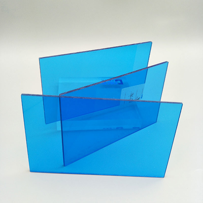 3mm 8mm Ánh sáng màu xanh Pmma đúc Acrylic Sheet Material Signage