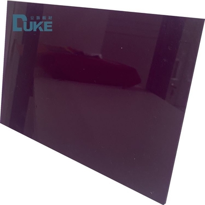 UV chặn màu tím nhìn qua bóng mịn Solid Perspex Bảng cho biển báo