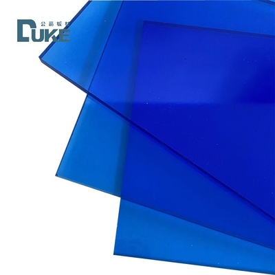 Bảng thủy tinh đúc không gãy xuyên suốt màu xanh sáng